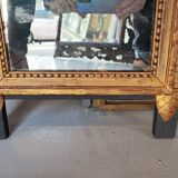 Louis XIV mirror in carved gilded wood, 18th century - 75 cm