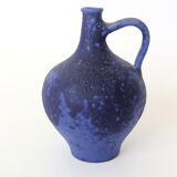 Mid-Century blue Klein vase Heyne ceramics, Germany, 1960s