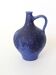 Mid-Century blue Klein vase Heyne ceramics, Germany, 1960s