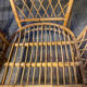 Pair of rattan armchairs