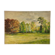 Oil on vintage panel