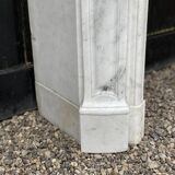 Louis XV style fireplace in Carrara marble