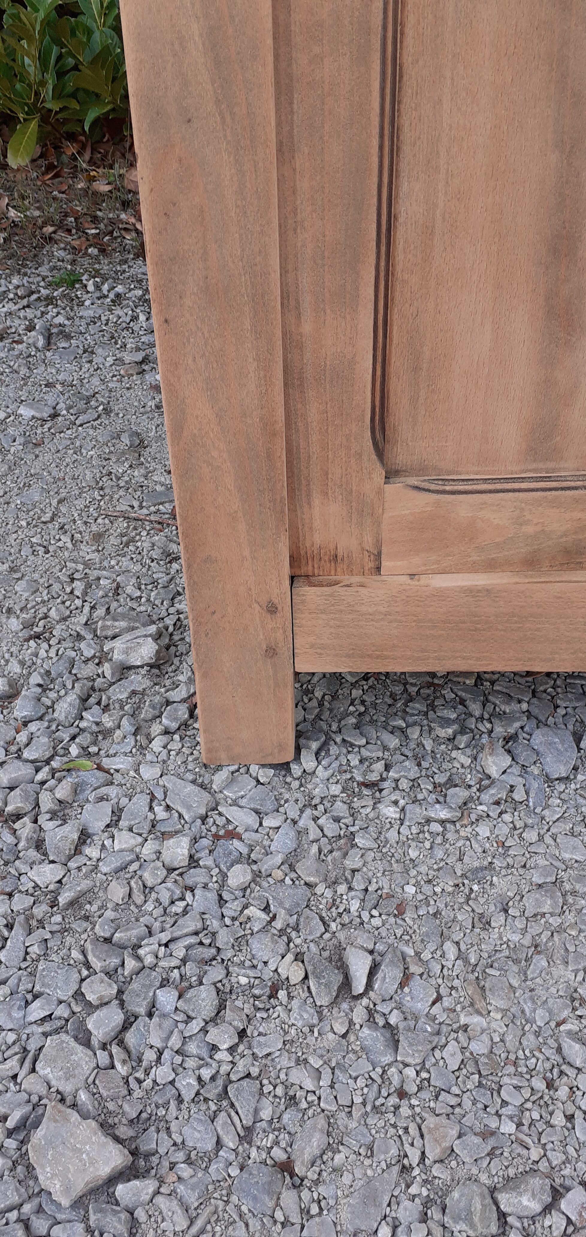 Parisian wardrobe 2 doors in oak raw wood