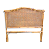 Old rattan wicker headboard