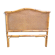 Old rattan wicker headboard