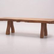 Organic Coffee Table / Bench in Solid Elm by C.A. Beijbom, The Modern Scandinavian