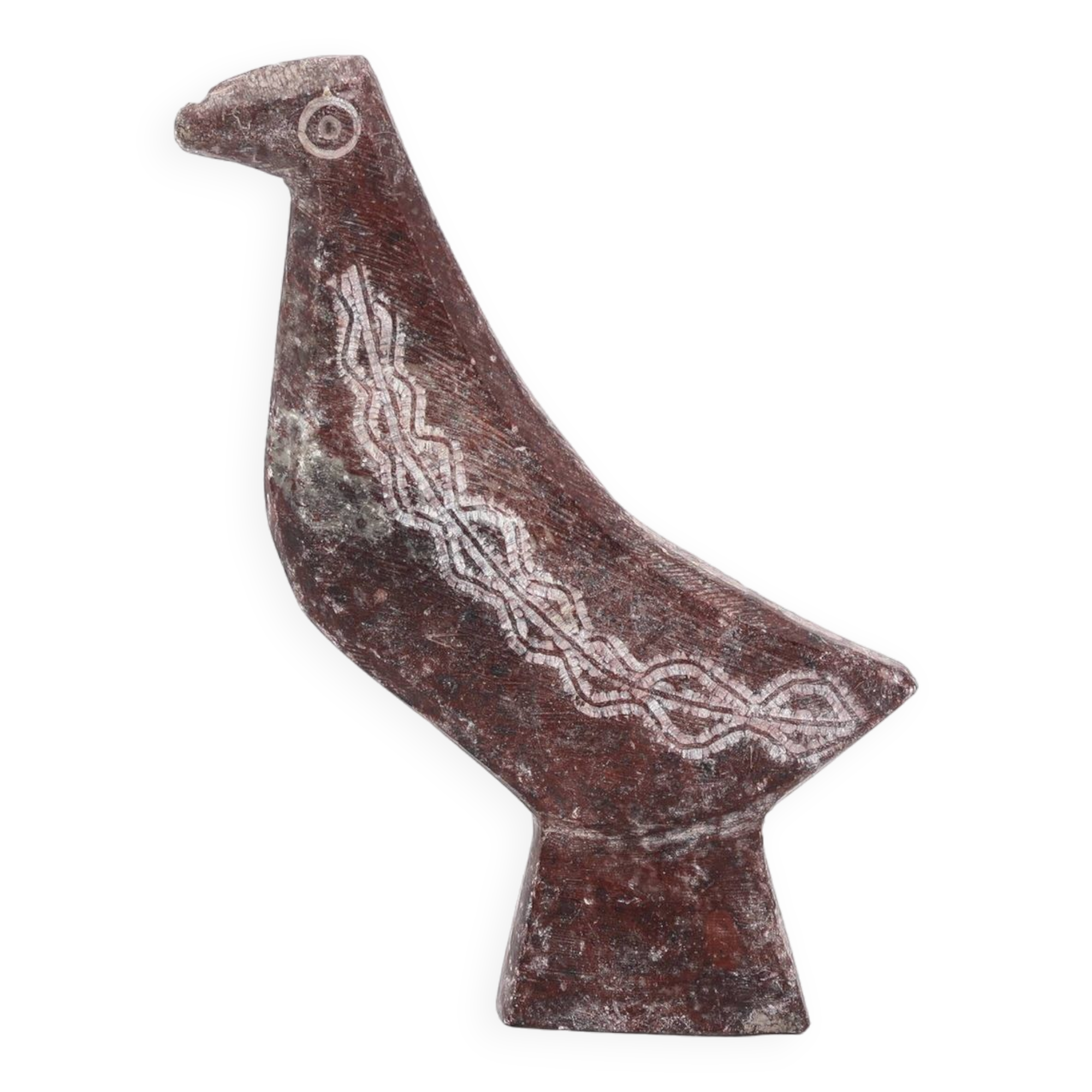 Moroccan stone bird paperweight, 1970s