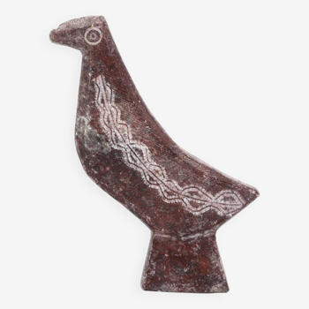 Presse papier oiseau Marocain en pierre, années 70