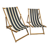 Pair of striped vintage Chileans