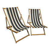 Pair of striped vintage Chileans
