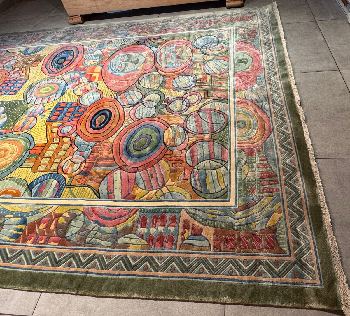 Art Deco Shanghai rug in silk 300x200 cm