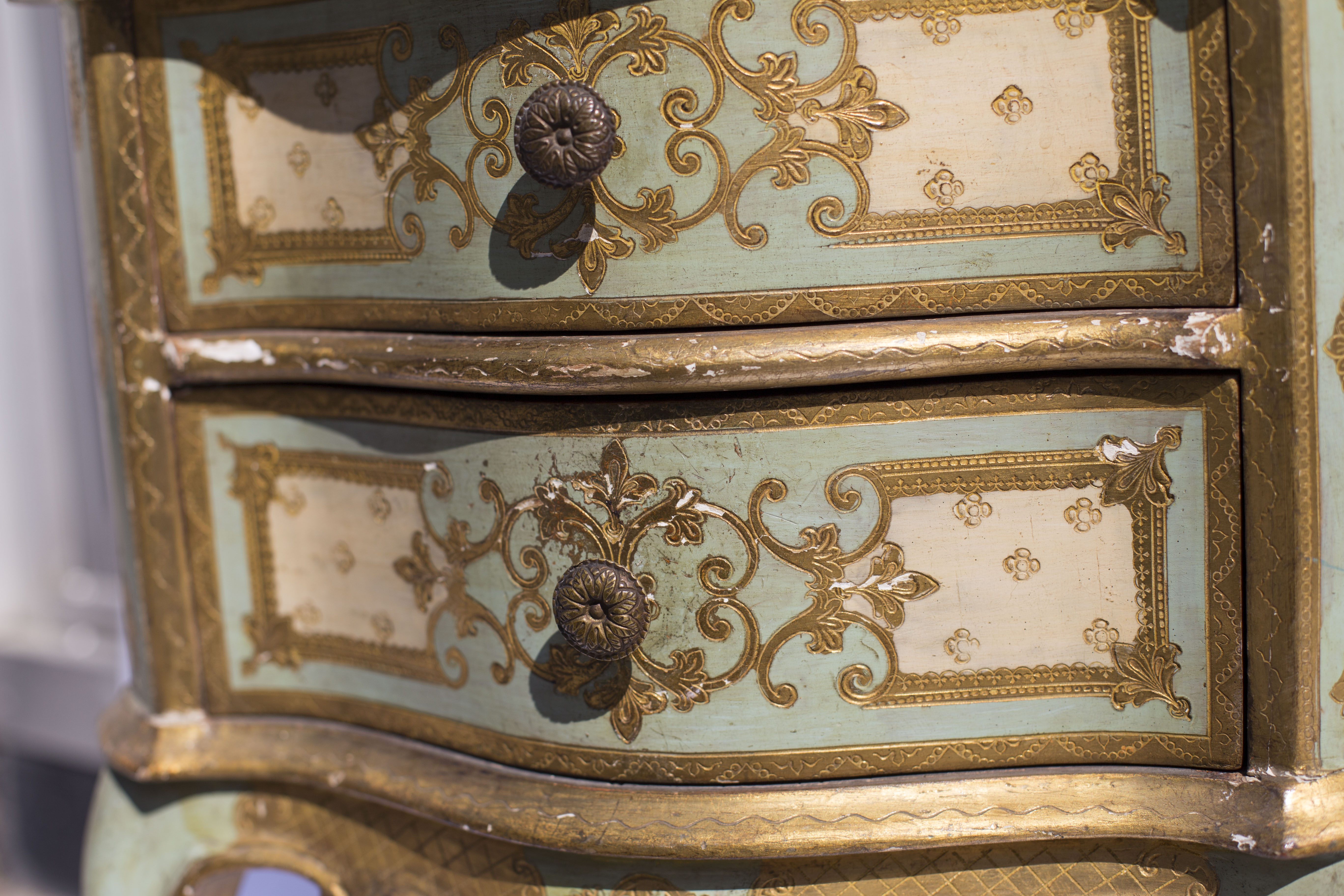 Bedside table style Venetian early twentieth