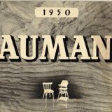 4 Baumann 1950 bistro chairs in “golden oak” color