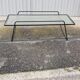 Table basse vintage fer forgé et verre