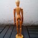 Articulated wooden female model
