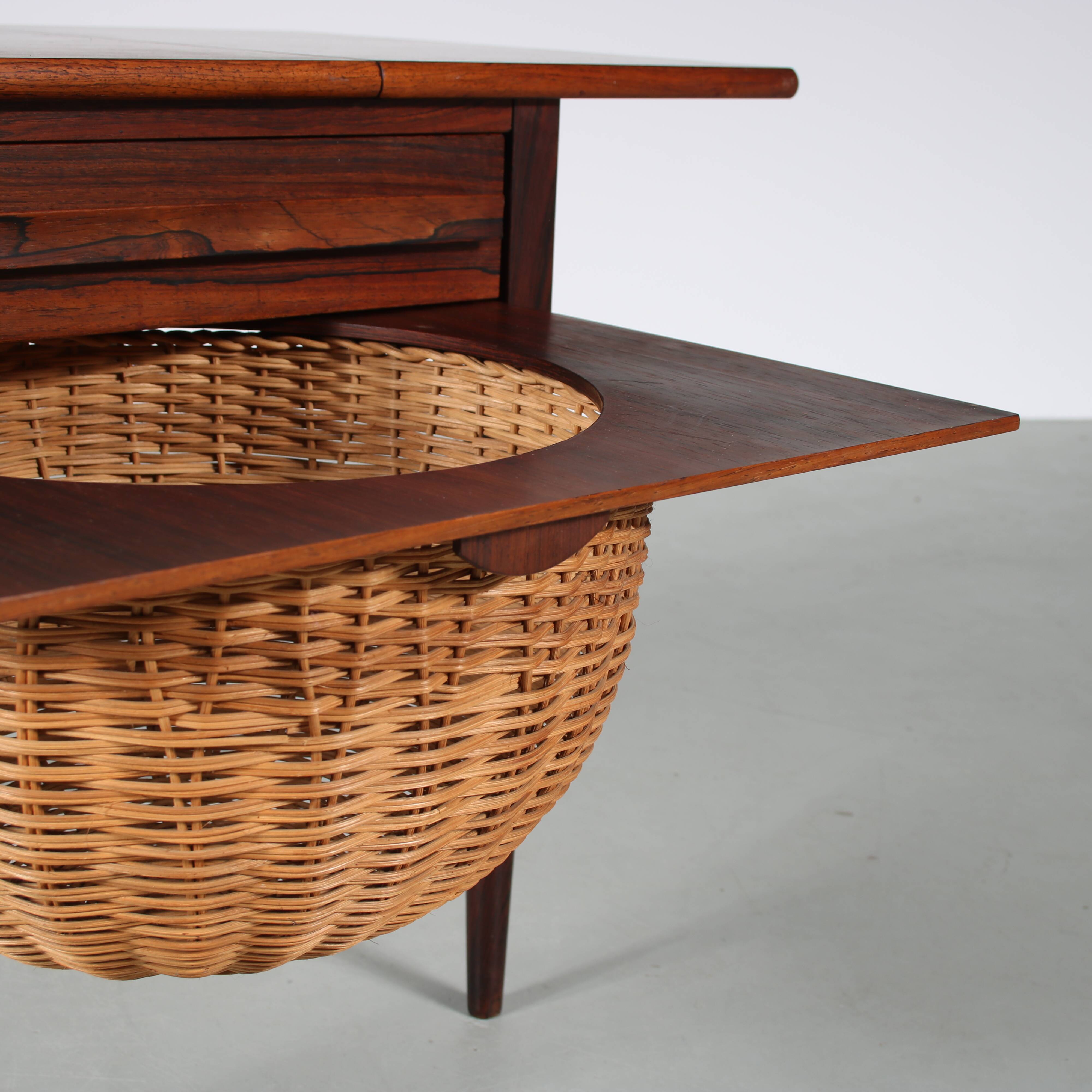 Sewing Table by Johannes Andersen for CFC Silkeborg, Denmark 1960