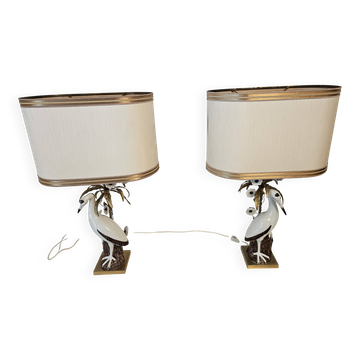 Lamps/vintage, a pair of unique mangani lamps, italy, 1960s/1970s.