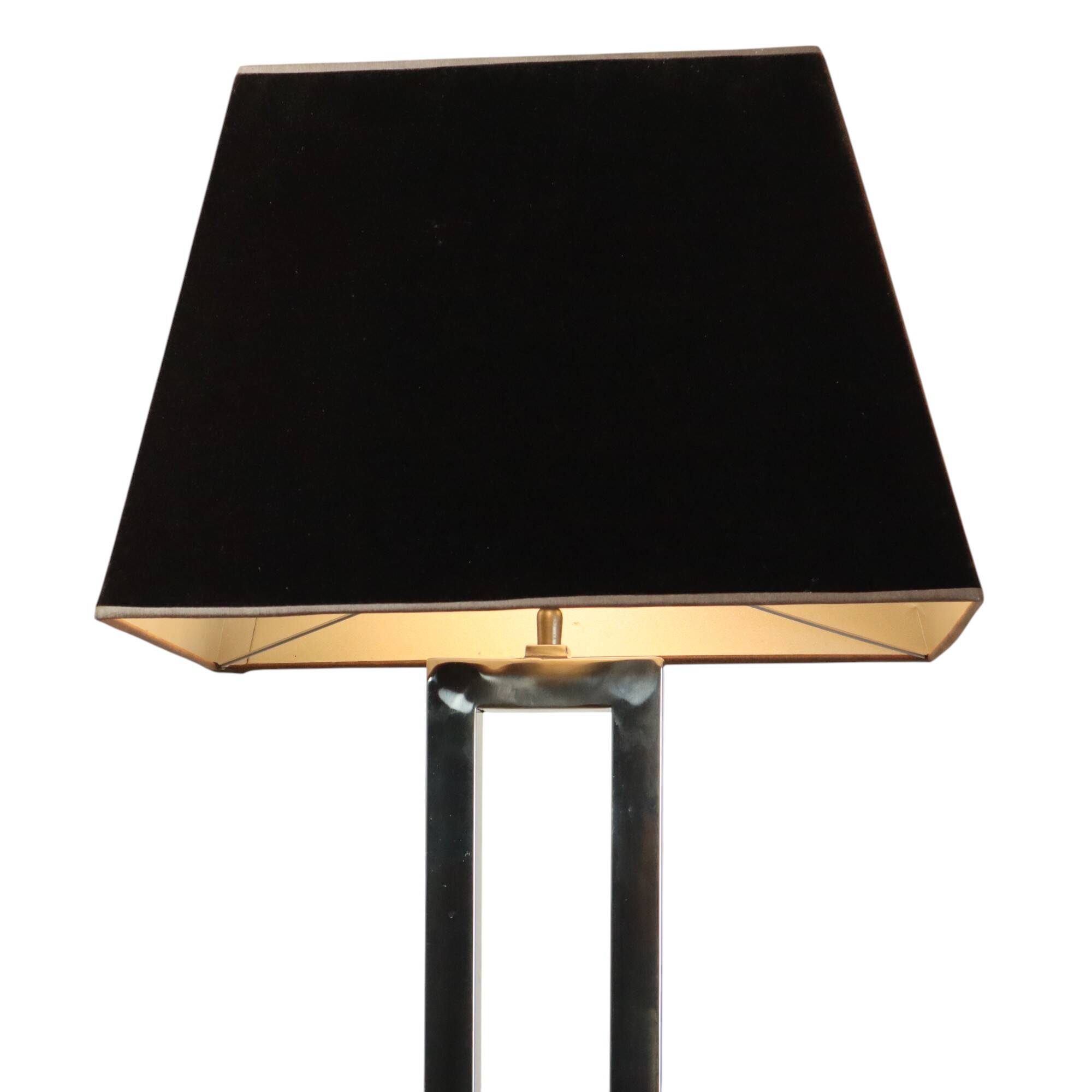 Eichholtz Arlington Design Floor Lamp Stainless Steel Granite Base 152cm