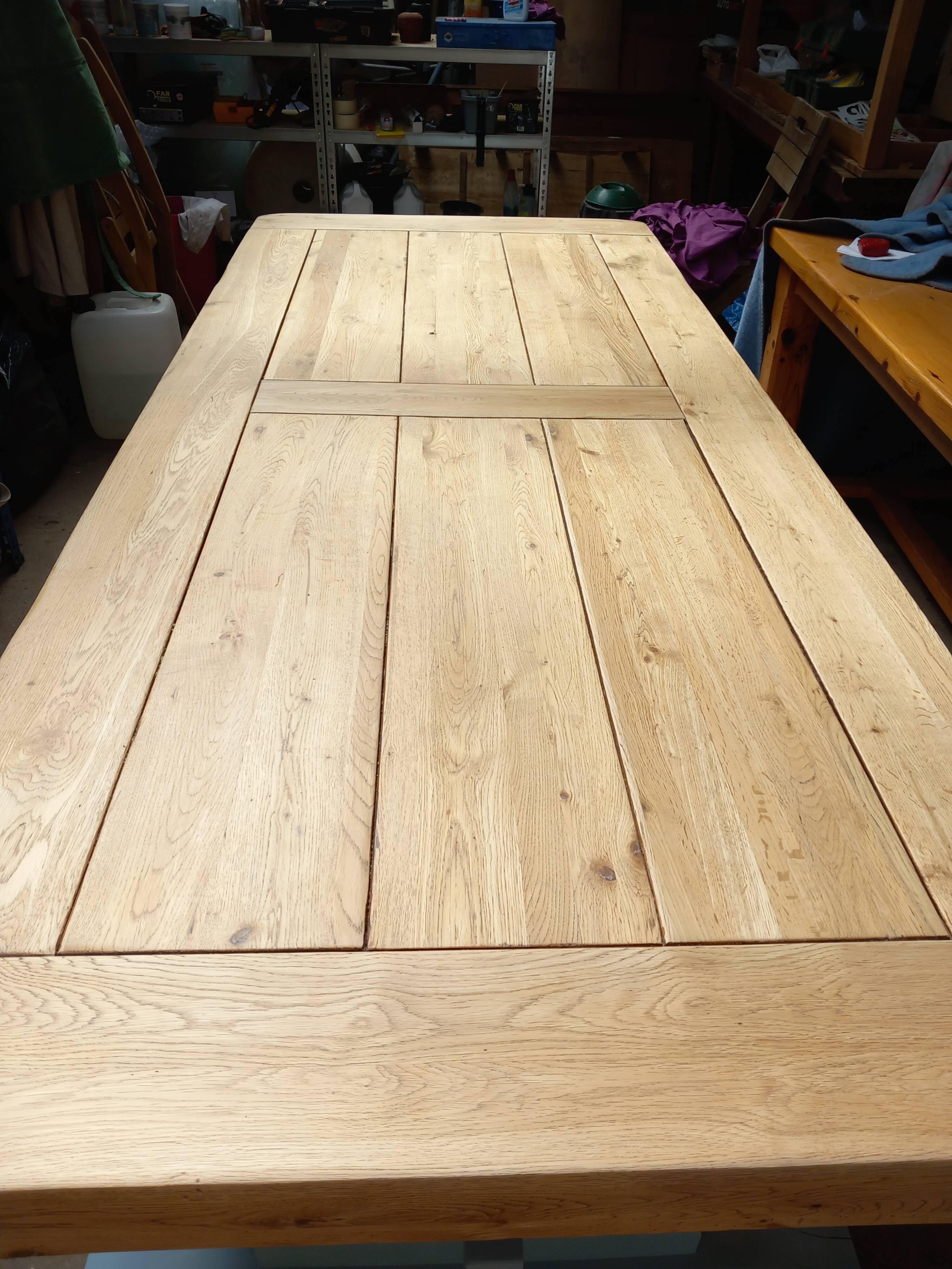 Table de ferme en chêne massif