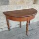 Demi-lune console table