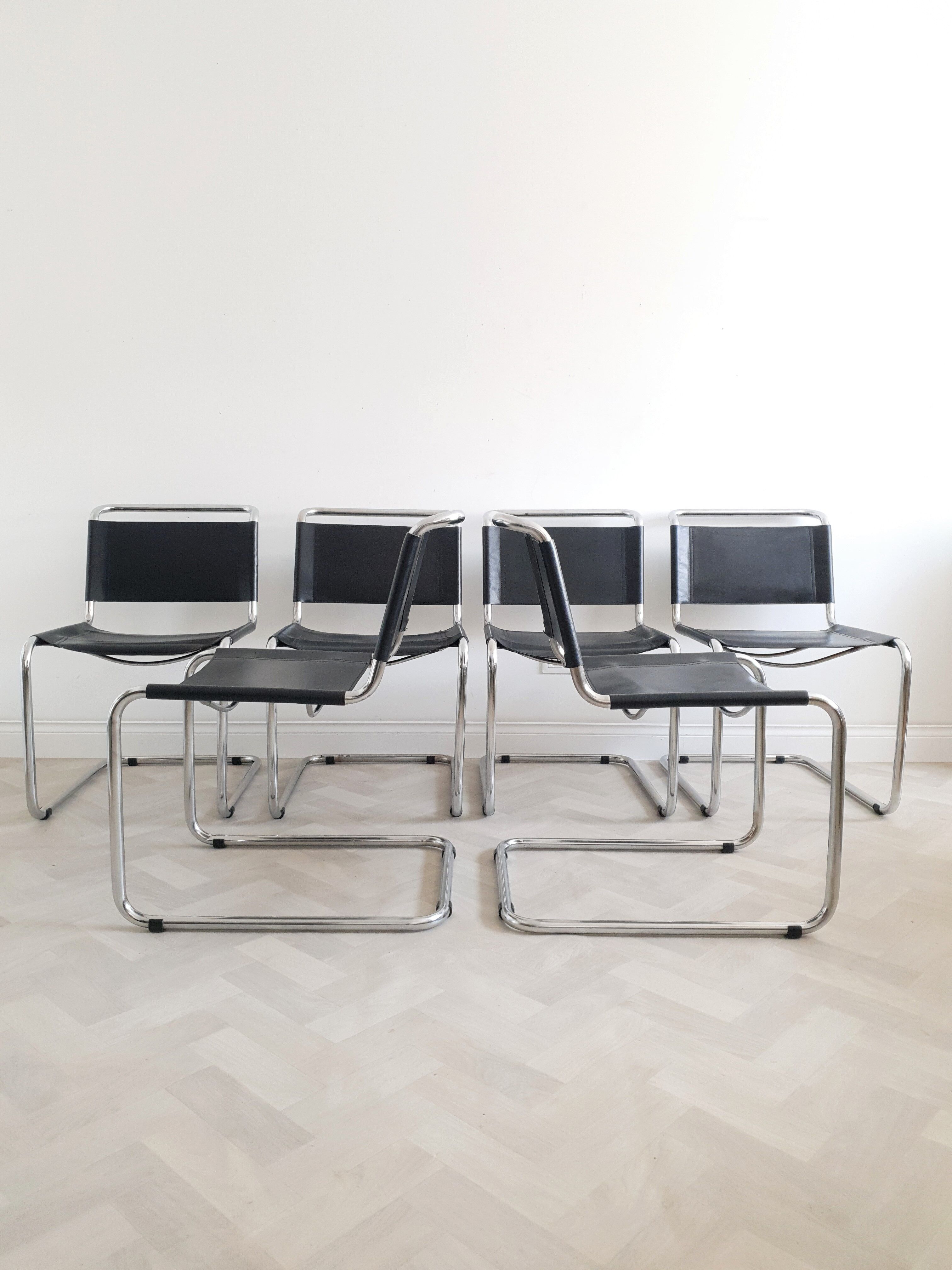 Set of 6 chairs B33 by Marcel Breuer