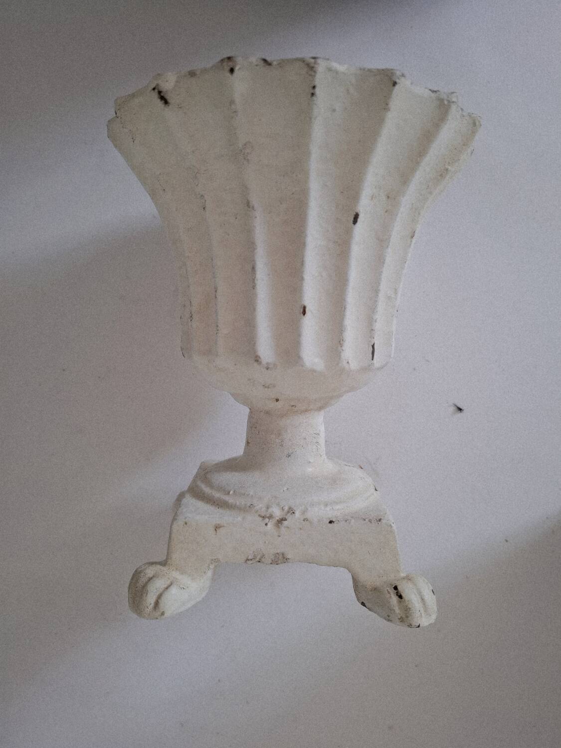 Duo de petits vases medicis en fonte anciens
