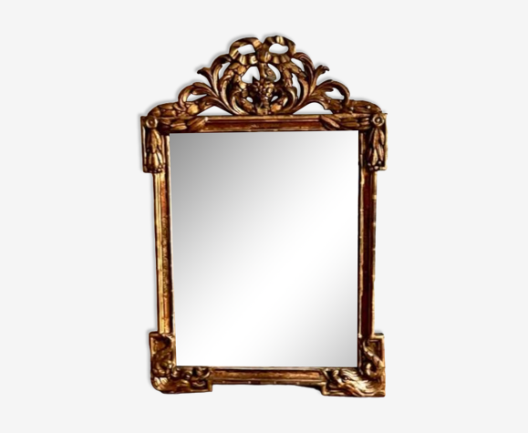 Miroir à fronton XVIIIe