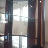 Louis xvi style half-moon silverware display case