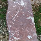 Antique Louis XV style chest of drawers with marble top