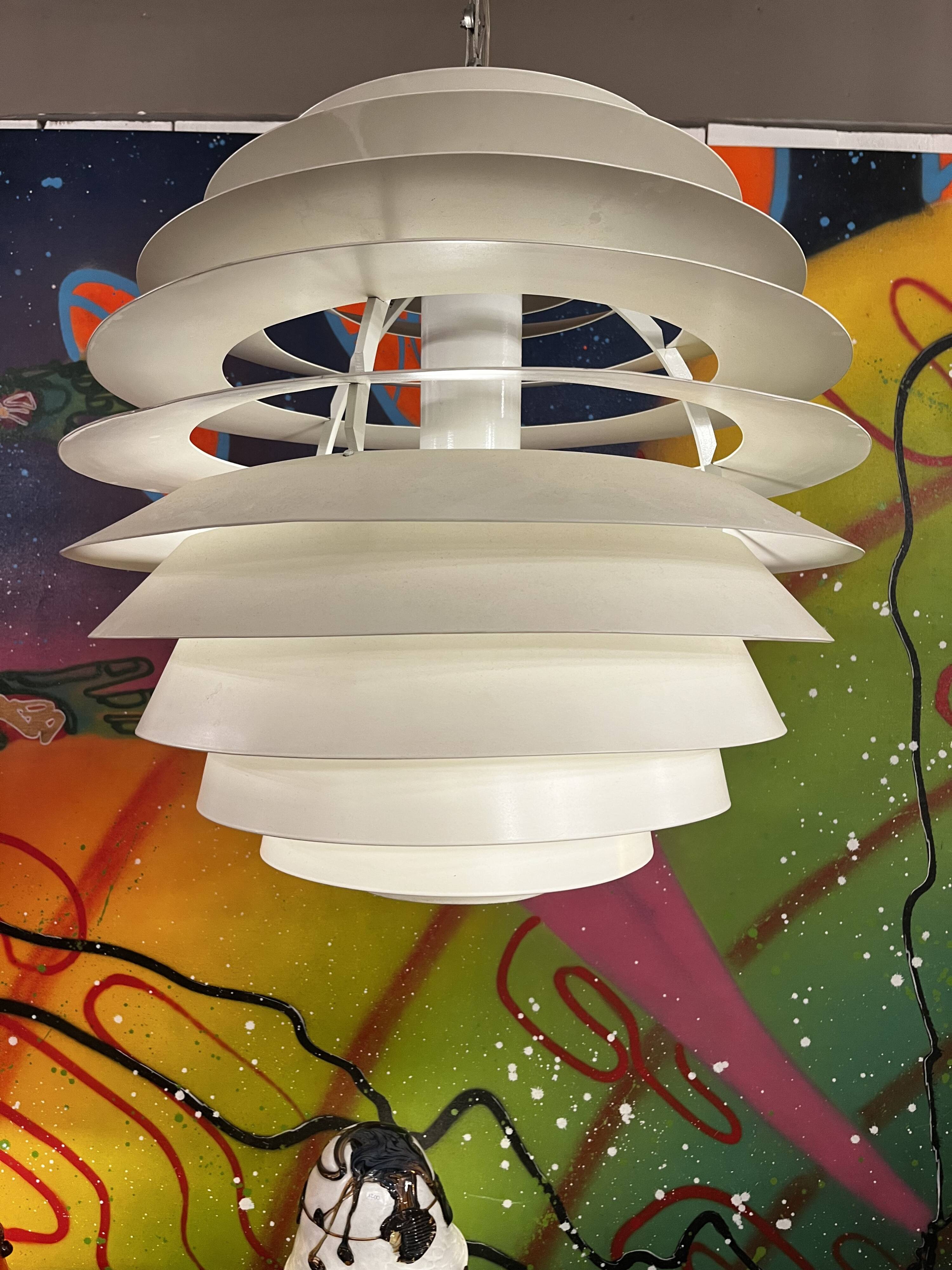 Louis Poulsen PH Louvre pendant lamp designed by Poul Henningsen.