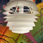 Louis Poulsen PH Louvre pendant lamp designed by Poul Henningsen.