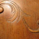 1930s three-door light oak wardrobe