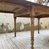 Walnut farmhouse table + extensions
