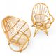 2 x Rohe Noordwolde rattan chairs / Dirk van Sliedregt / 1960s