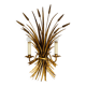 Large Gilded Italian Hollywood Regency Metal Wall Lamp by Hans Kögl