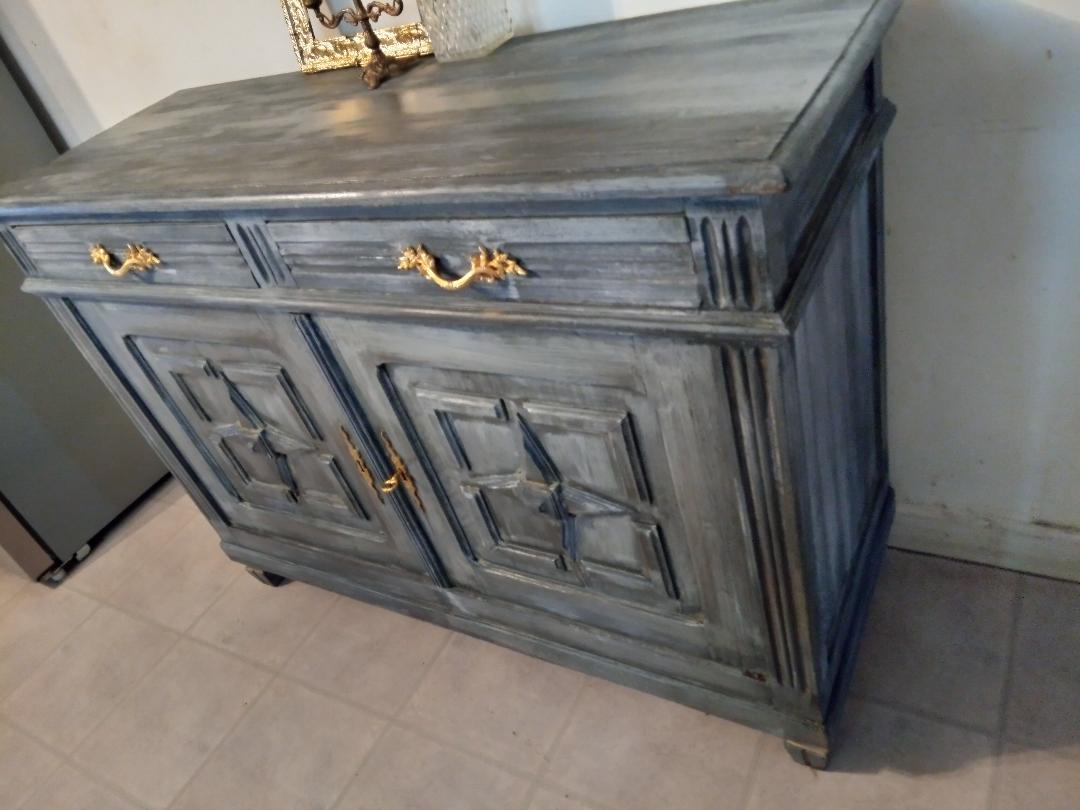 Parisian buffet grey patinated