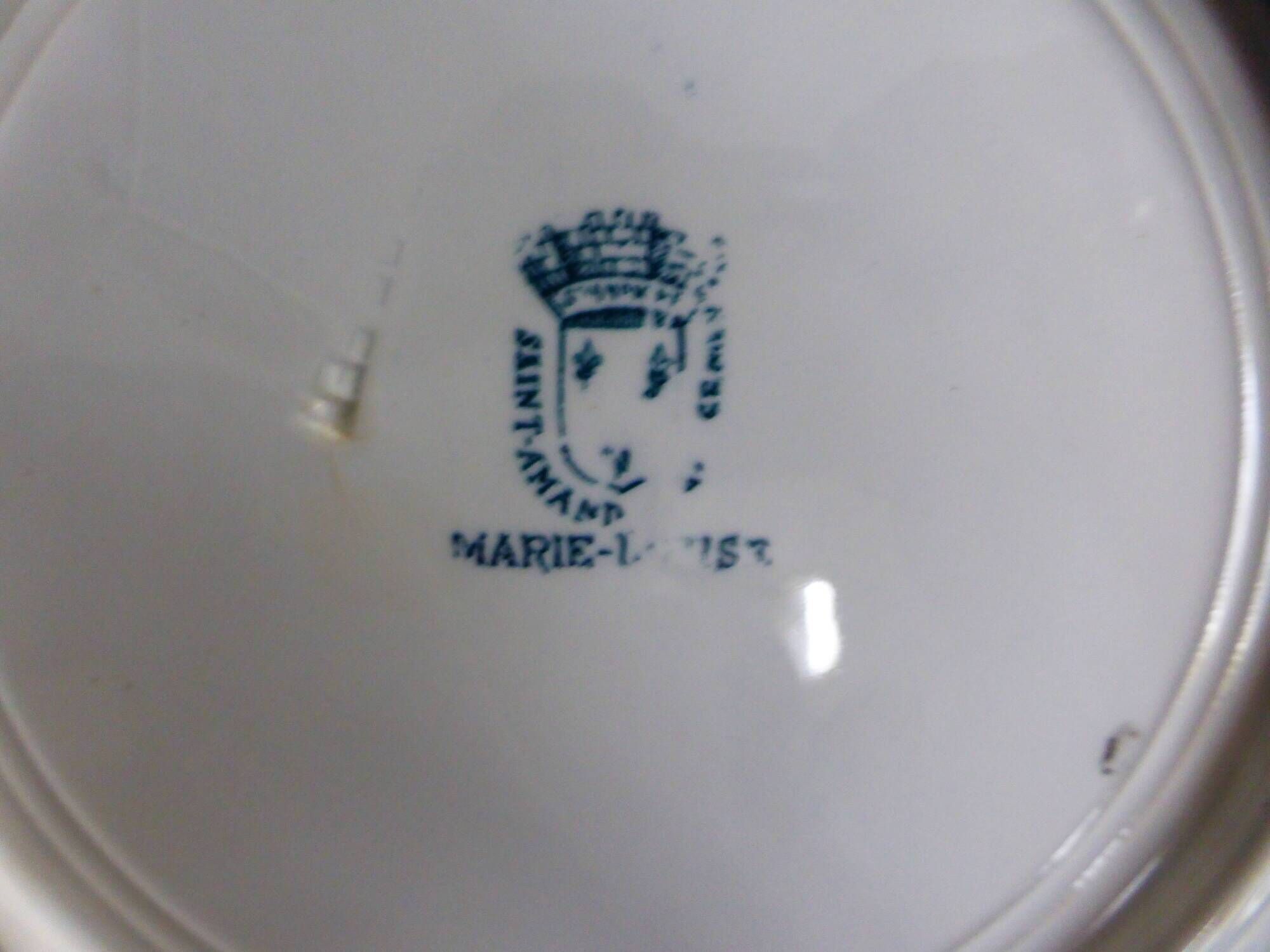 1 soup plate in iron clay st amand model marie louise 221277