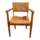 Oak and Rope Arm Chair by Audoux and Minet, Vibo
