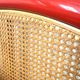 Bed Frame 160 Gae Aulenti Style Tubular Metal and Rattan, 1960s