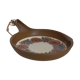 Scandinavian pan with painted floral patterns, vintage, never used