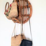 Vintage rattan hooks