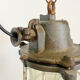 Grey cast iron industrial cage pendant light, 1970s