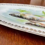 Vintage Digoin porcelain fish platter – trout design