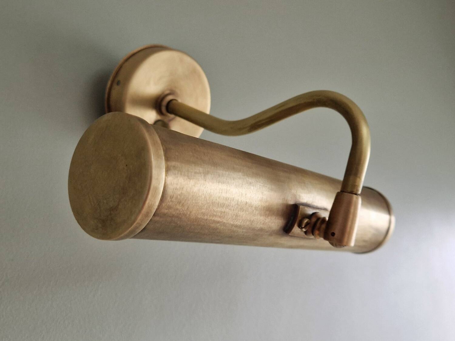 Vintage 80s brass picture light Ikea