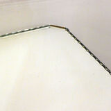 Mirror Art Deco coffee table - curved feet