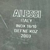 Fruit bowl by Defne Koz for Alessi in chrome steel