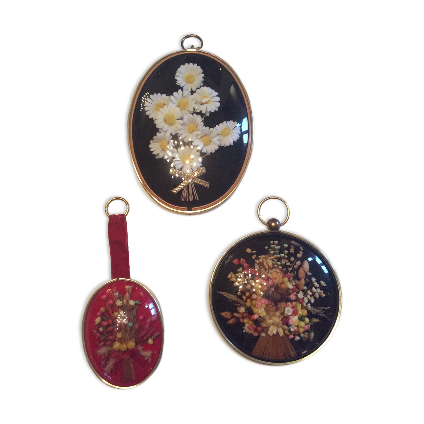 Series of 3 vintage frames 70s