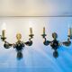 Empire bronze sconces with decorations of swans, palmettes and acanthus leaves