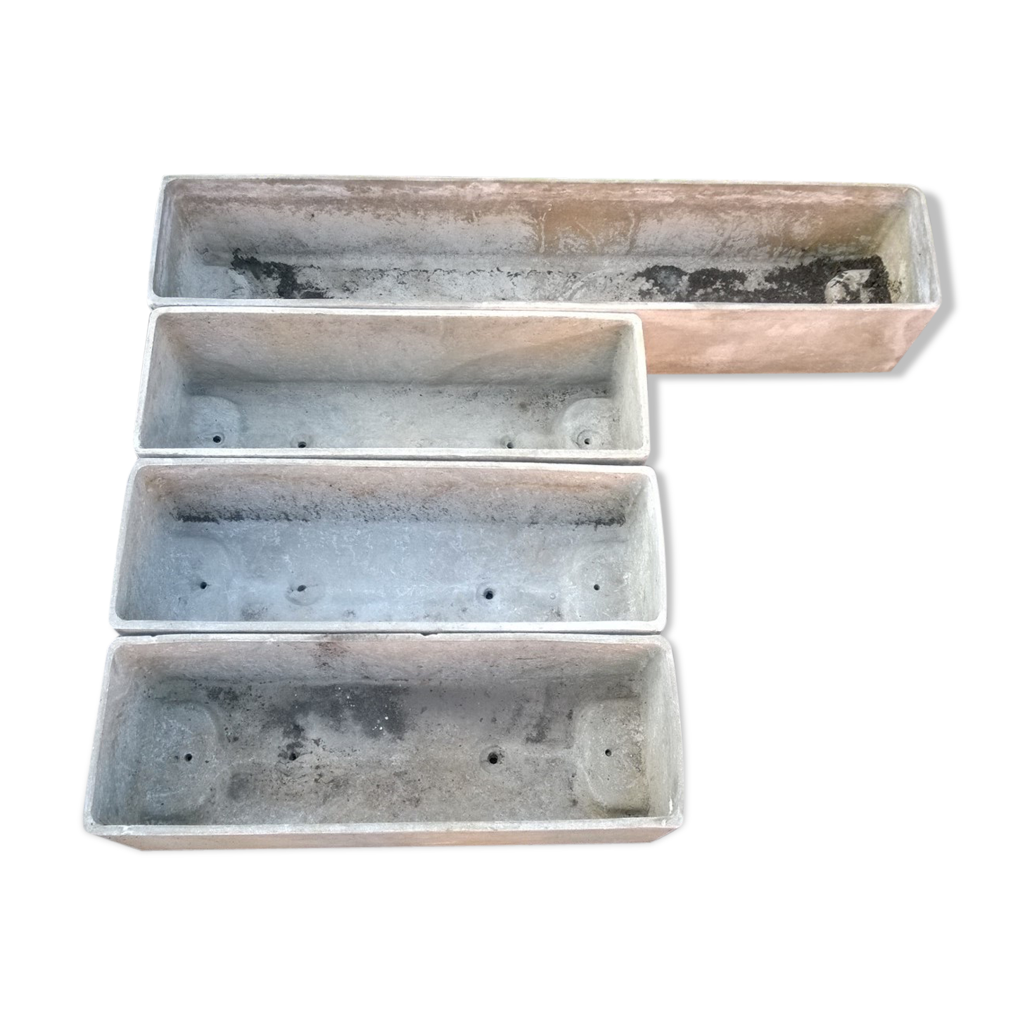 Lot of 4 Willy Guhl planters
