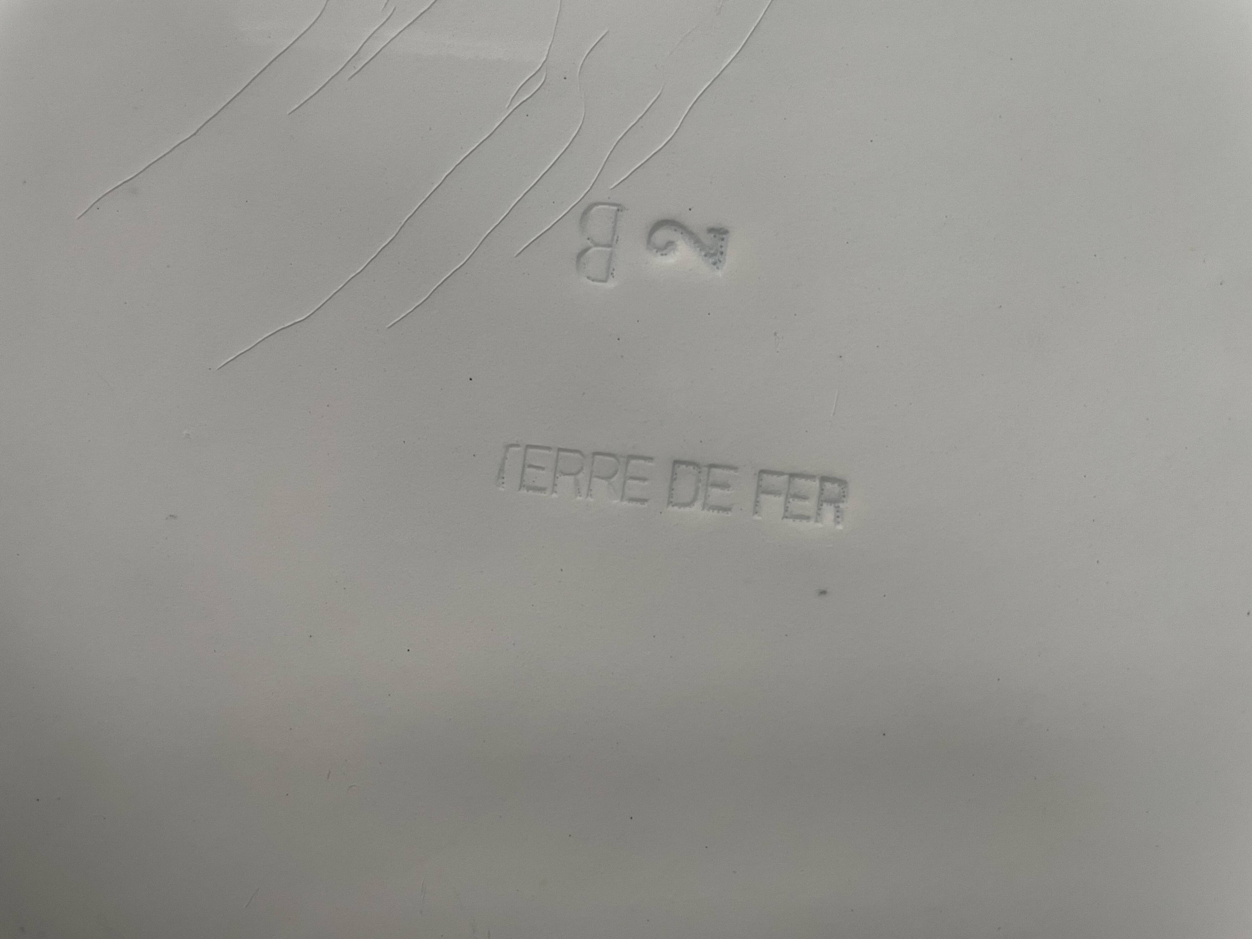 Oval dish Terre de Fer Saint Amand and Hamage